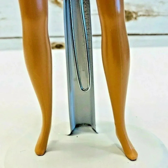 MATTEL BARBIE Doll Blonde Hair Blue Eyes Red White Dress 12" Tall Used - Picture 9 of 11